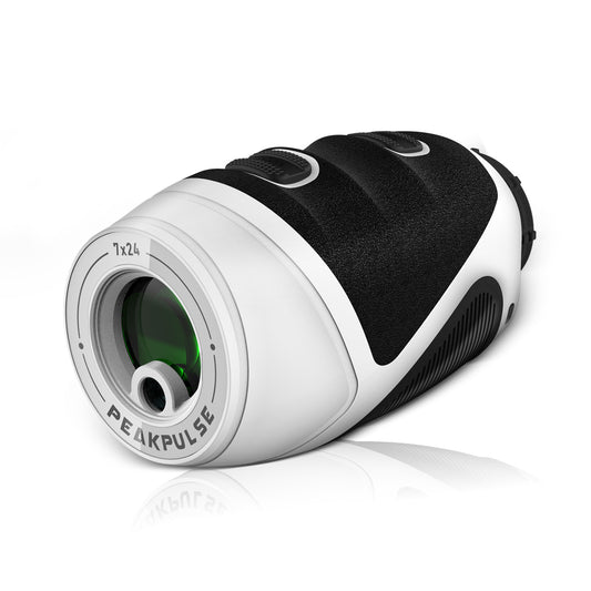 1200 Yards Mini Range Finder Golf Rangefinder HDLCD 7X Magnification with Slope Laser Distance Rangefinder for Men Women Junior Rechargeable Flag Pole Locked with Vibration Angle Measurement