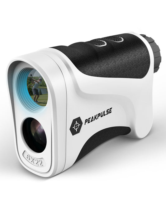 Golf Rangefinder 650 Yards Range Finder Golfing Laser Distance Measurement 6X Magnification 0.5 Yard Accuracy Flag Pole Locking Vibration Fast Focus System Tournament Legal